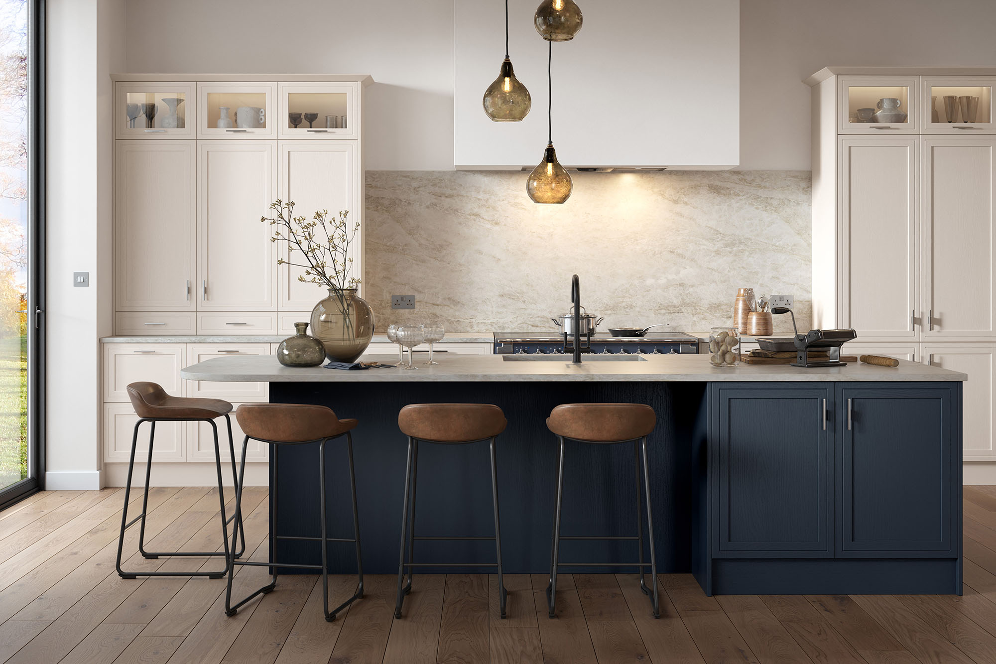 Arrington Shell and Slate Blue_Cameo 1