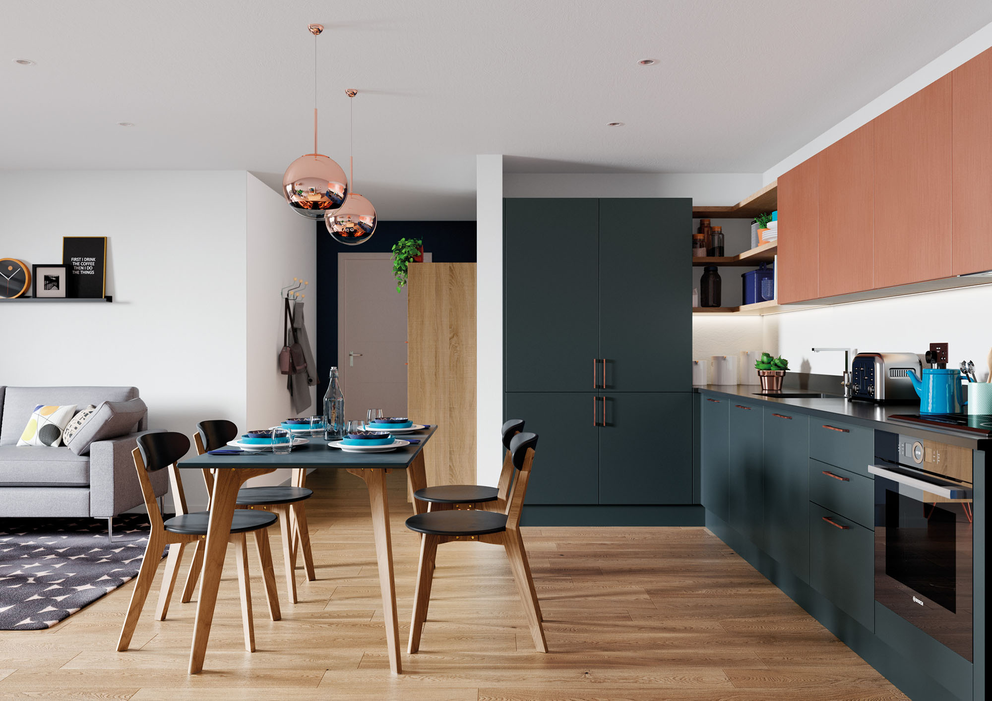 Zola Matte Marine and Ferro Copper with Rezana Light Oak_Cameo 4_RGB